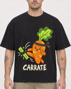 Mockup Boxy Heavyweight Tee Black male close-up 48