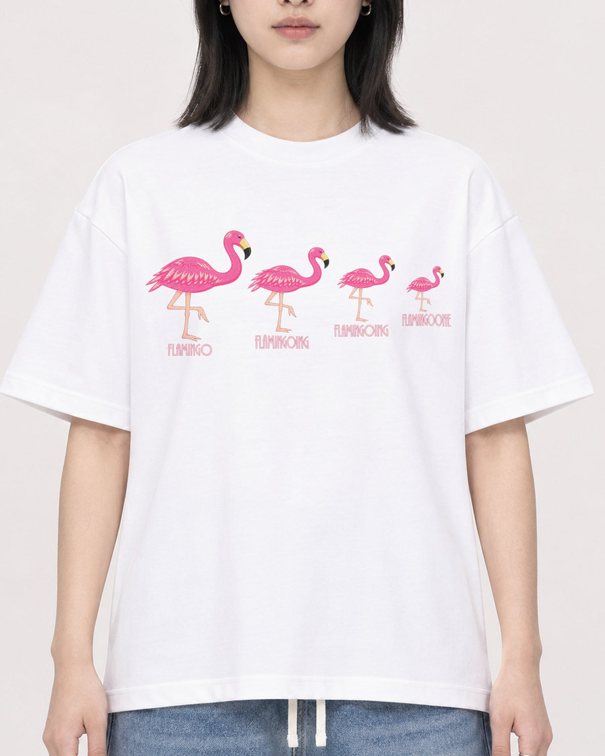 Mockup Boxy Heavyweight Tee White female close-up 31