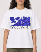 Mockup Boxy Heavyweight Tee White female close-up 07