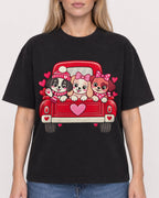 Mockup Boxy Heavyweight Tee Black female close-up 08