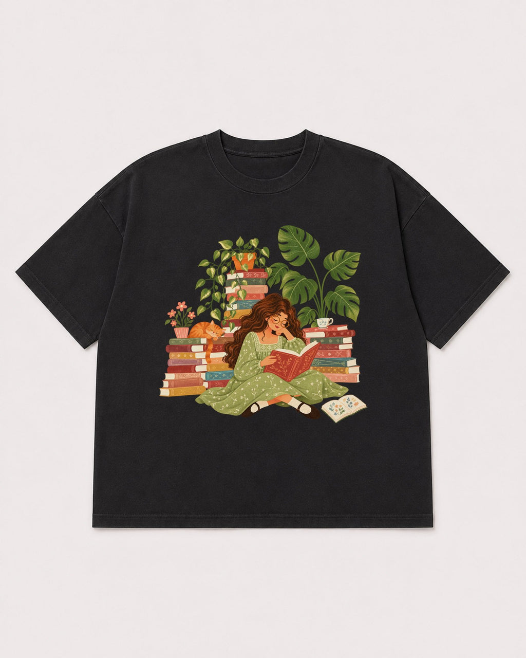 Mockup Boxy Heavyweight Tee Black product