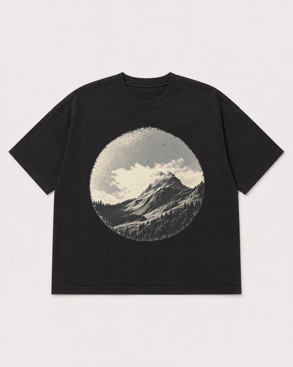 Mockup Boxy Heavyweight Tee Black product