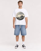 Mockup Boxy Heavyweight Tee White male full-body 08