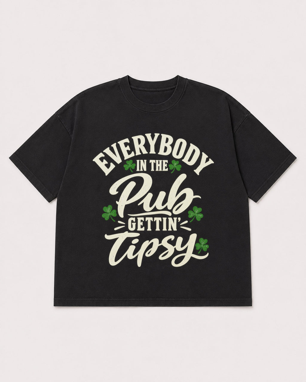 Mockup Boxy Heavyweight Tee Black product