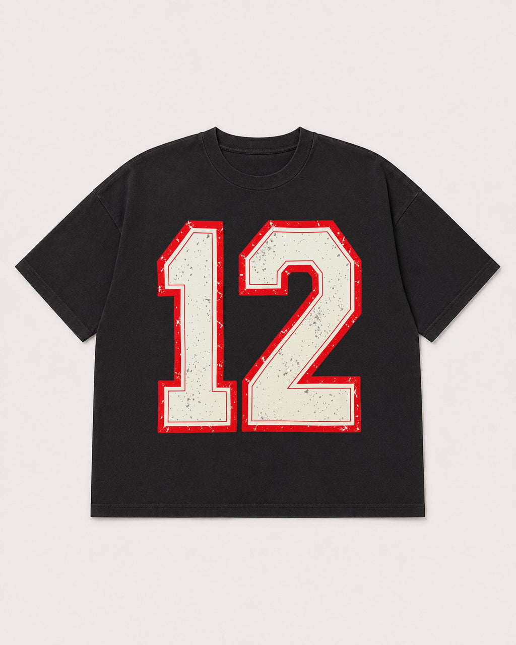 Mockup Boxy Heavyweight Tee Black product