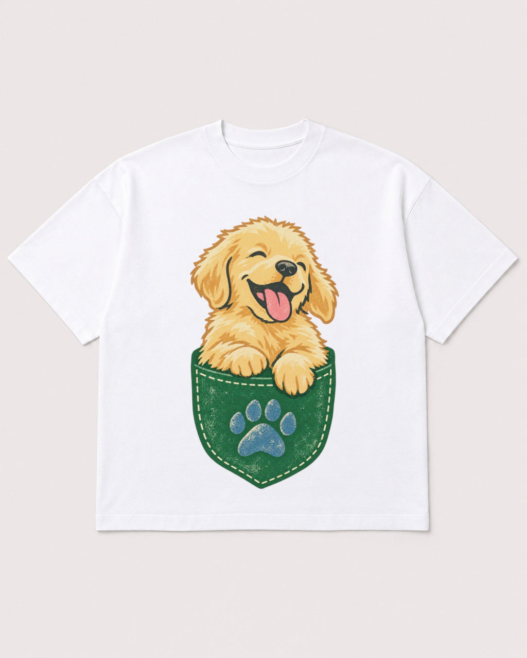 Mockup Boxy Heavyweight Tee White product