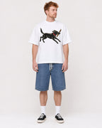 Mockup Boxy Heavyweight Tee White male full-body 38