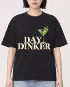 Mockup Boxy Heavyweight Tee Black female close-up 11