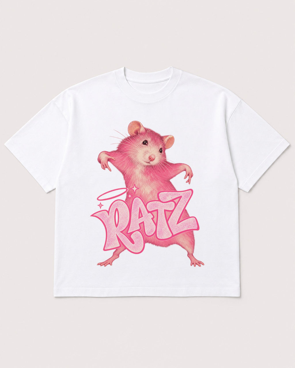 Mockup Boxy Heavyweight Tee White product
