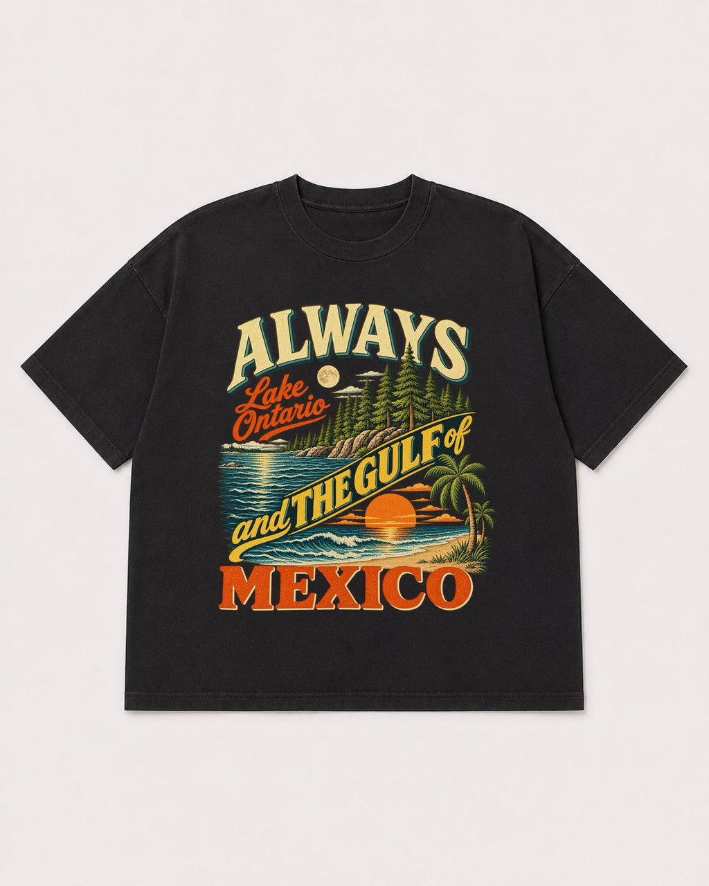 Mockup Boxy Heavyweight Tee Black product