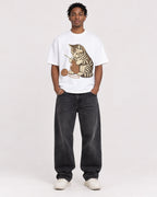 Mockup Boxy Heavyweight Tee White male full-body 05