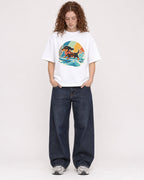 Mockup Boxy Heavyweight Tee White female full-body 09