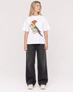 Mockup Boxy Heavyweight Tee White female full-body 08
