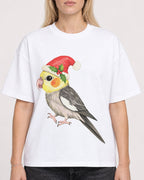 Mockup Boxy Heavyweight Tee White female close-up 08