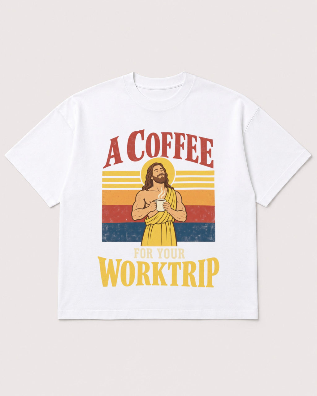Mockup Boxy Heavyweight Tee White product