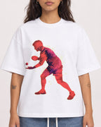 Mockup Boxy Heavyweight Tee White female close-up 06