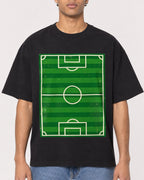 Mockup Boxy Heavyweight Tee Black male close-up 10