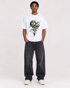 Mockup Boxy Heavyweight Tee White male full-body 05