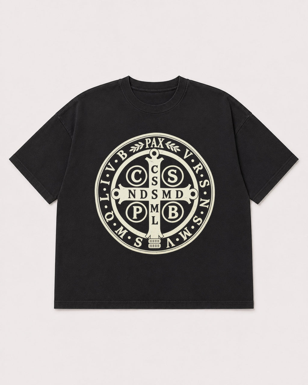 Mockup Boxy Heavyweight Tee Black product