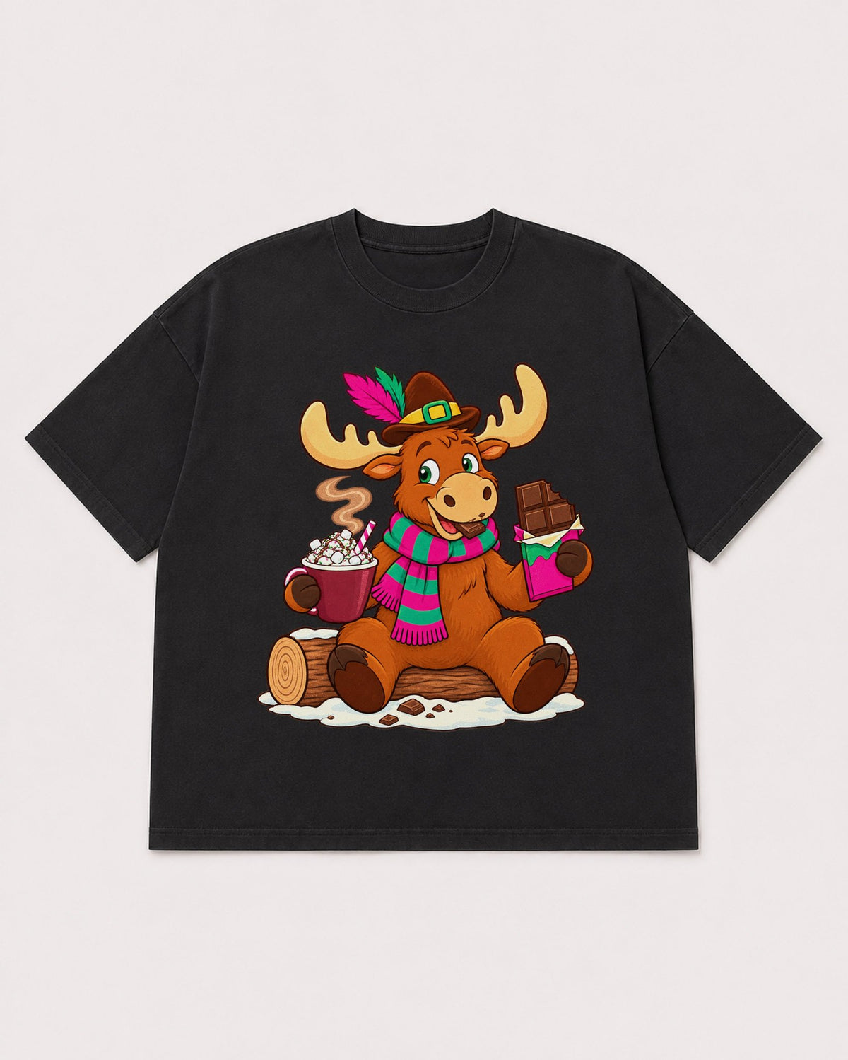 Mockup Boxy Heavyweight Tee Black product