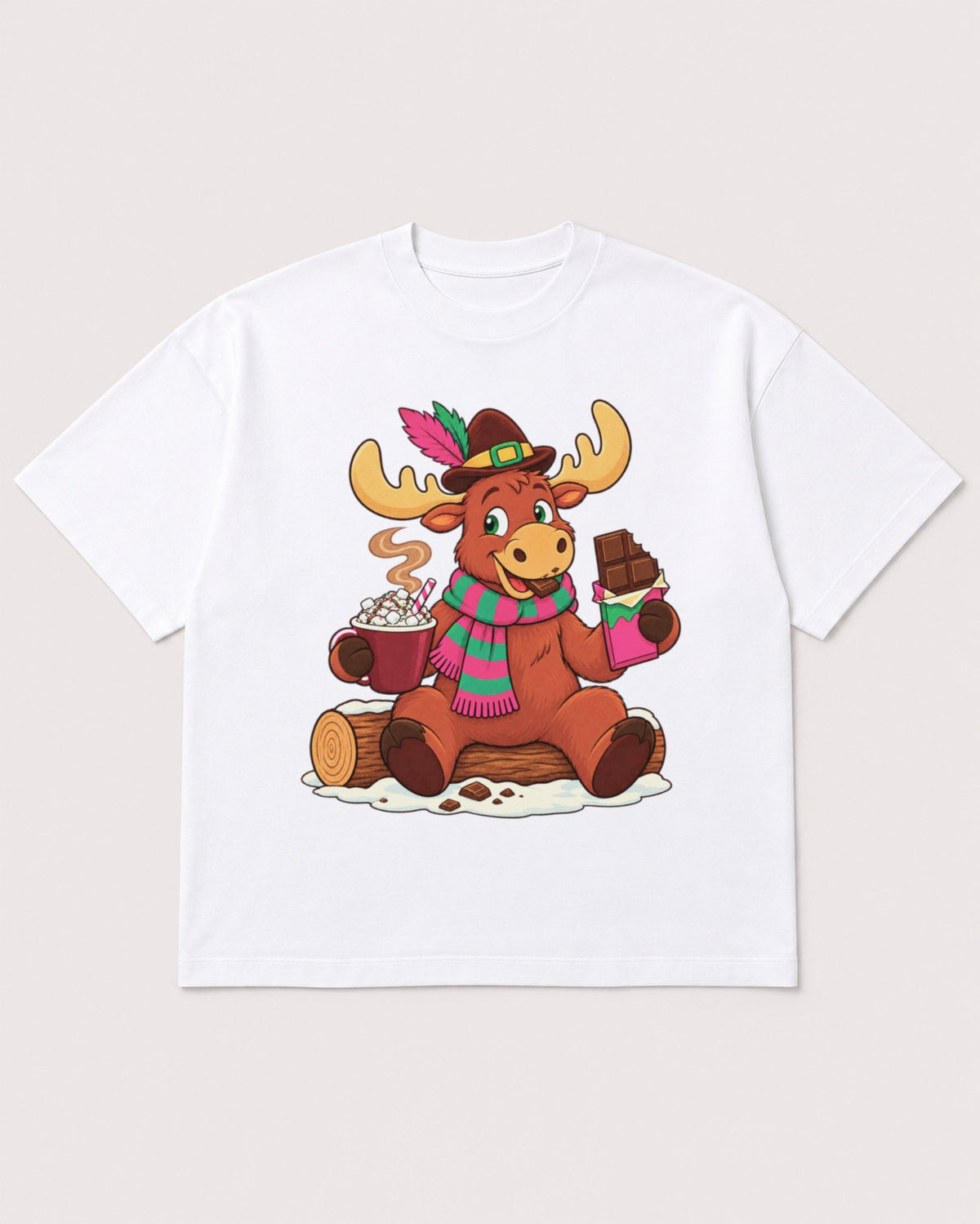 Mockup Boxy Heavyweight Tee White product
