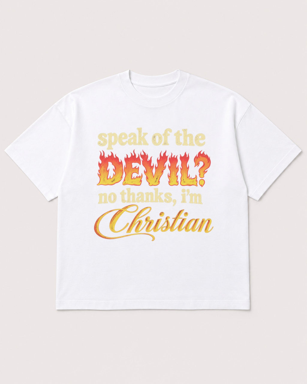 Mockup Boxy Heavyweight Tee White product