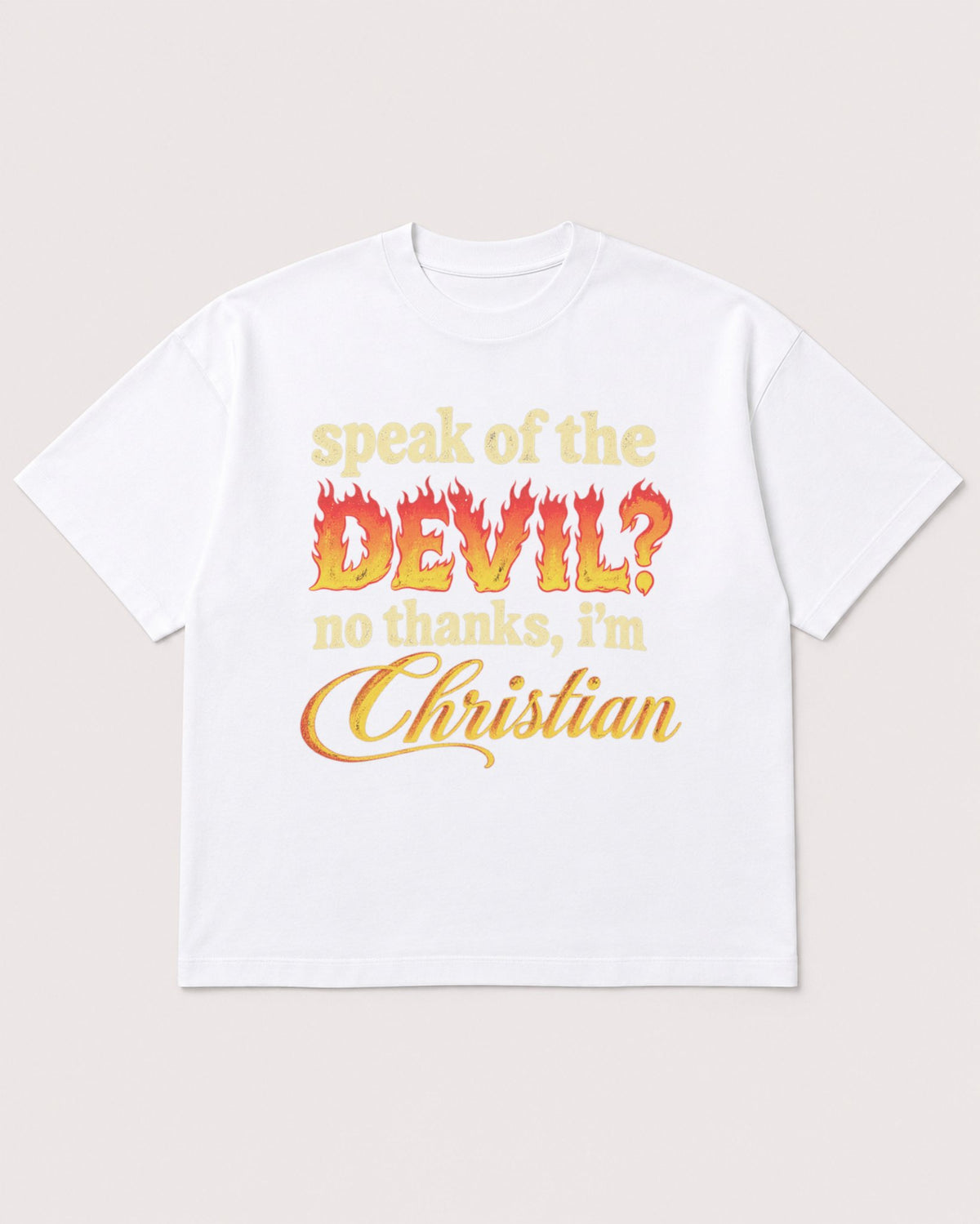 Mockup Boxy Heavyweight Tee White product