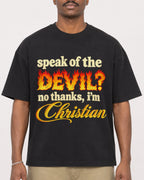 Mockup Boxy Heavyweight Tee Black male close-up 44