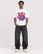 Mockup Boxy Heavyweight Tee White male full-body 05