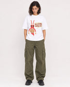 Mockup Boxy Heavyweight Tee White female full-body 37