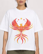 Mockup Boxy Heavyweight Tee White female close-up 42