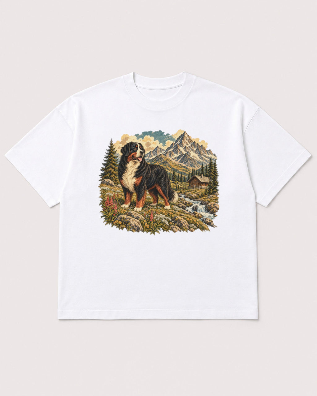 Mockup Boxy Heavyweight Tee White product