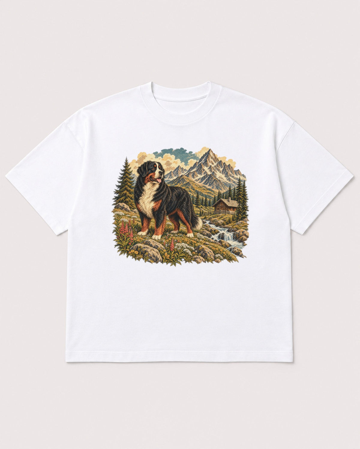 Mockup Boxy Heavyweight Tee White product