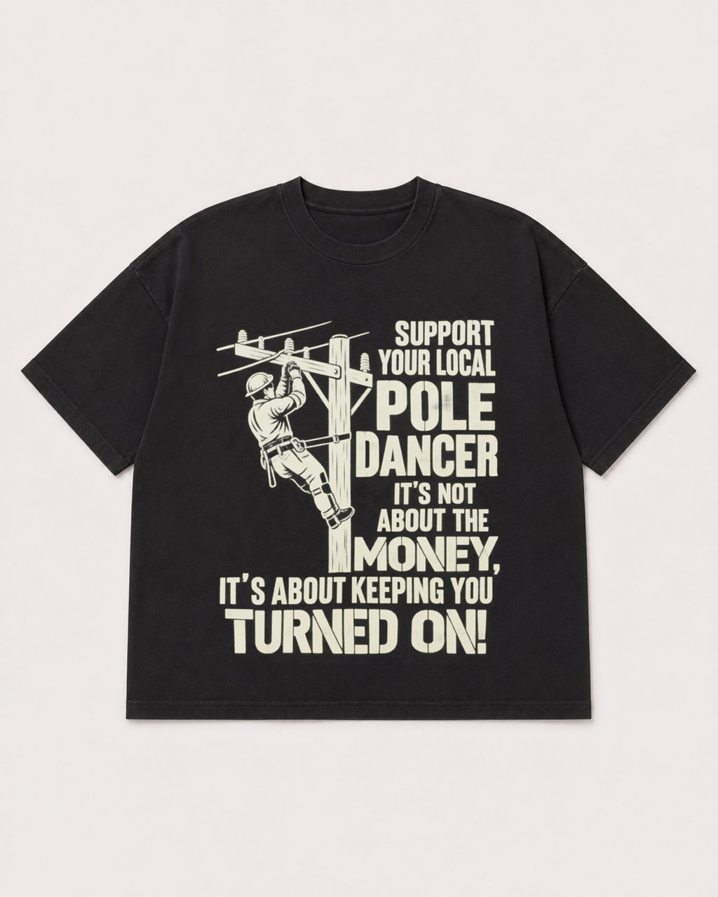Mockup Boxy Heavyweight Tee Black product