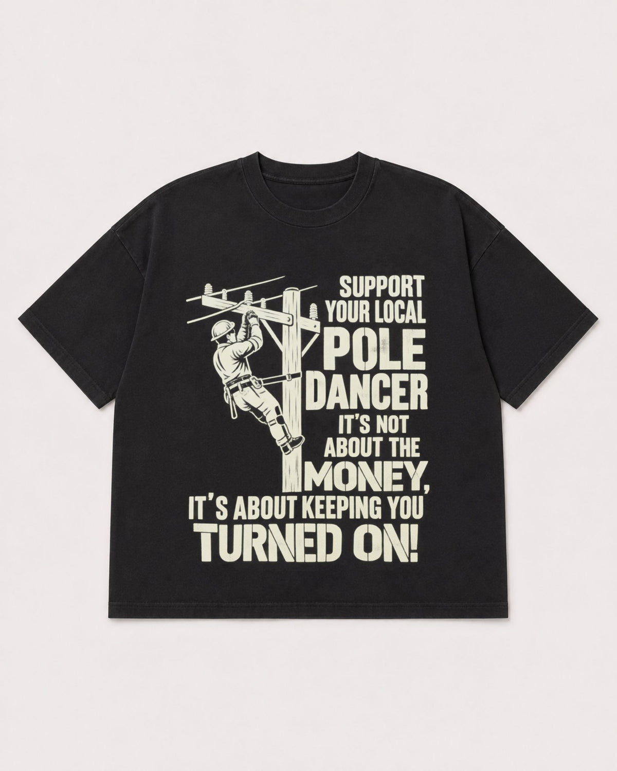 Mockup Boxy Heavyweight Tee Black product