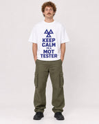 Mockup Boxy Heavyweight Tee White male full-body 09