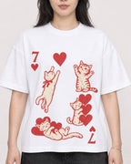 Mockup Boxy Heavyweight Tee White female close-up 13