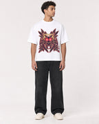 Mockup Boxy Heavyweight Tee White male full-body 10