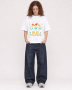 Mockup Boxy Heavyweight Tee White female full-body 09