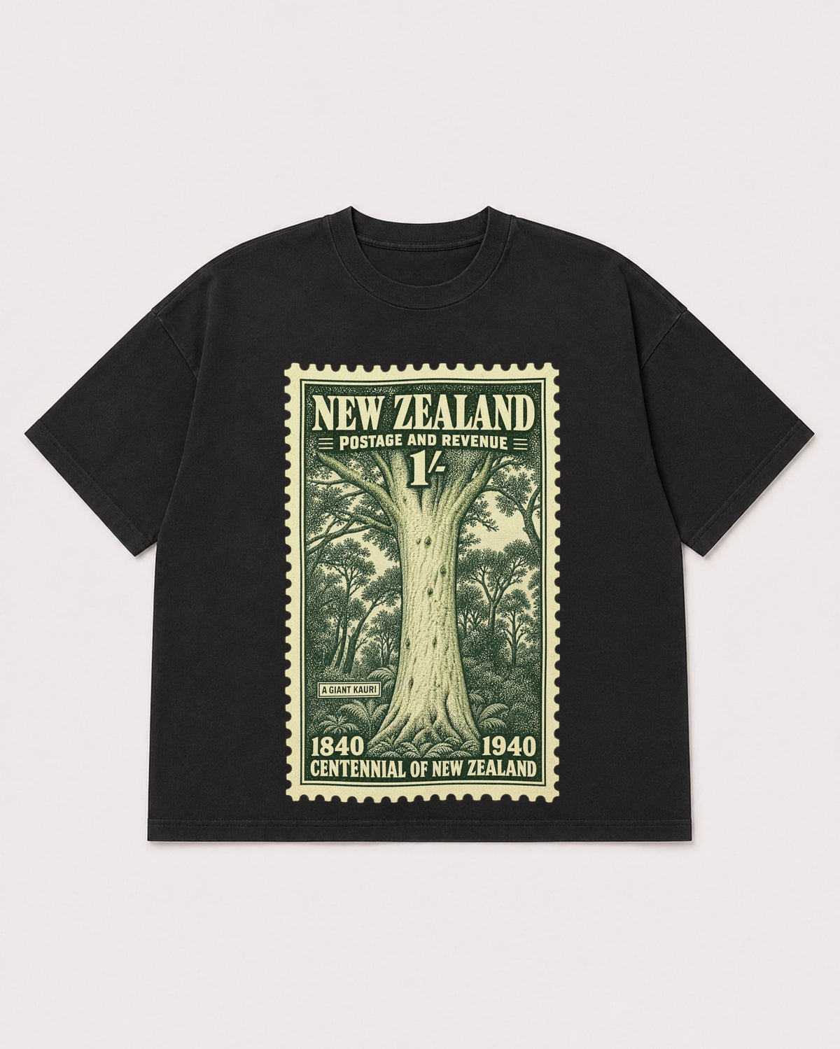 Mockup Boxy Heavyweight Tee Black product