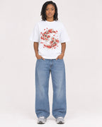 Mockup Boxy Heavyweight Tee White female full-body 15