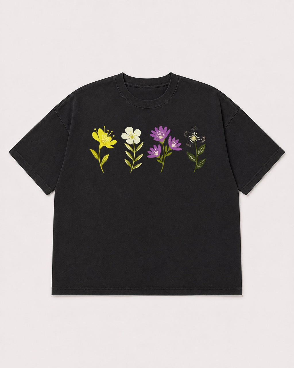 Mockup Boxy Heavyweight Tee Black product
