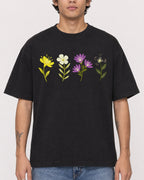 Mockup Boxy Heavyweight Tee Black male close-up 06