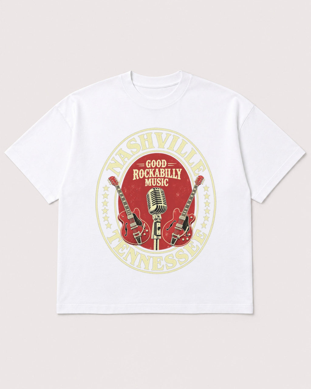 Mockup Boxy Heavyweight Tee White product