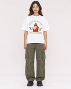 Mockup Boxy Heavyweight Tee White female full-body 02