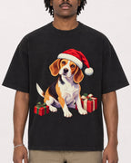 Mockup Boxy Heavyweight Tee Black male close-up 04