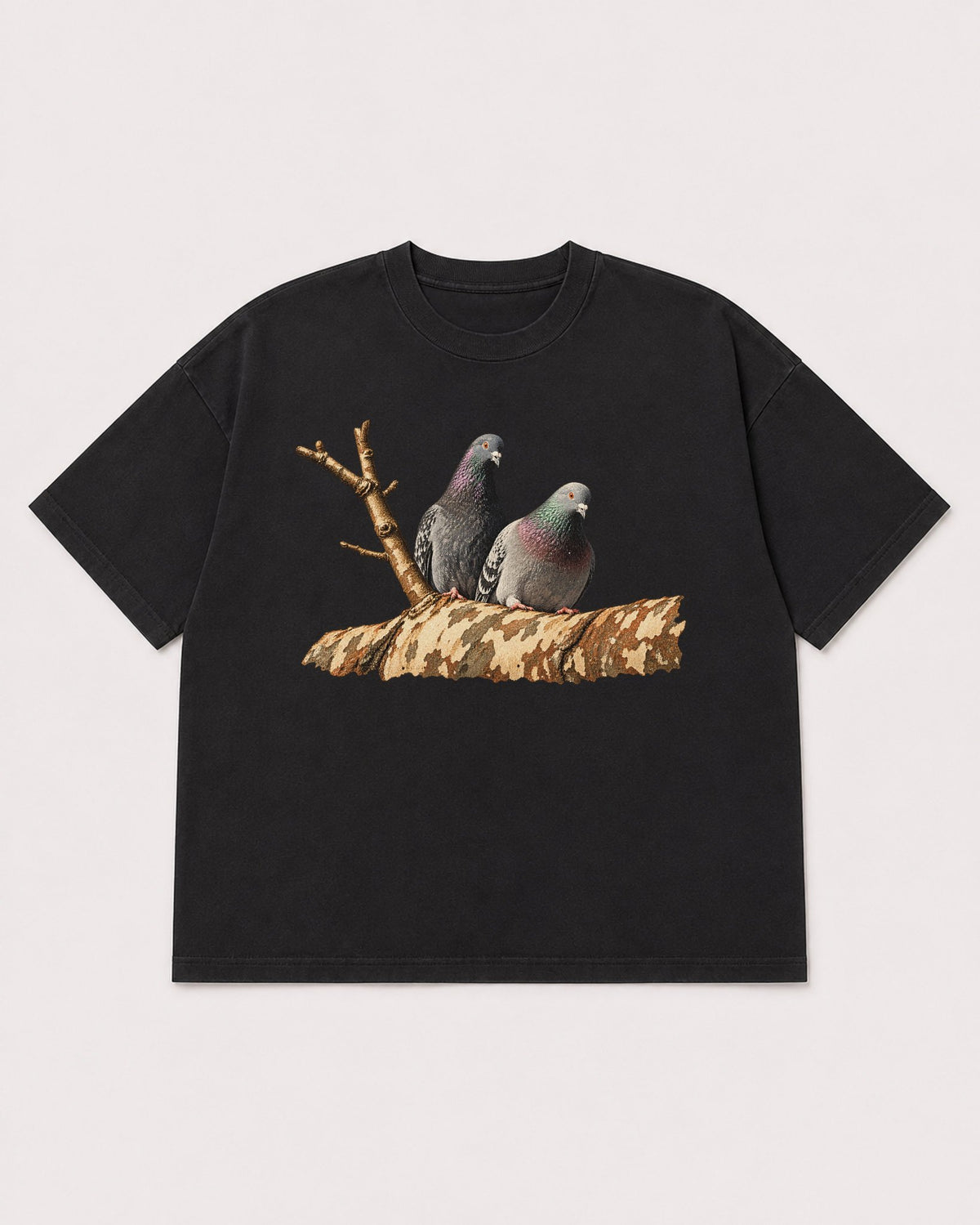 Mockup Boxy Heavyweight Tee Black product