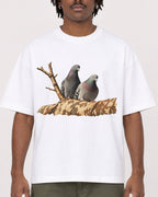 Mockup Boxy Heavyweight Tee White male close-up 04
