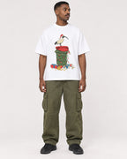 Mockup Boxy Heavyweight Tee White male full-body 14