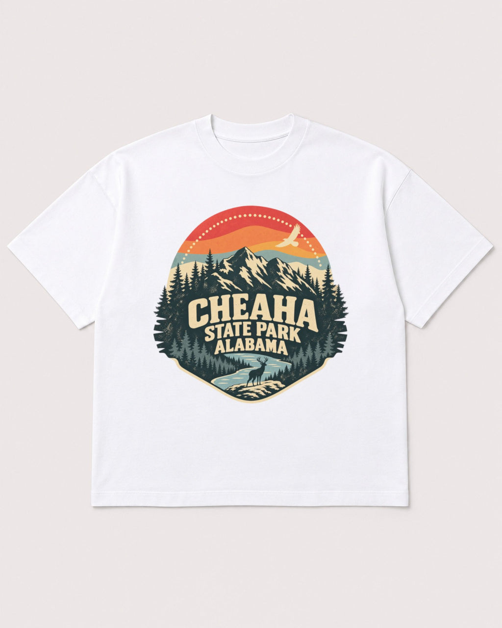 Mockup Boxy Heavyweight Tee White product